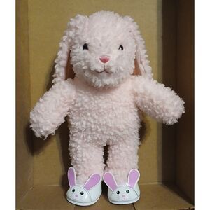 Build a Bear Pink Marshmallow Pawlette Rabbit 17" Plush-Pink Easter Bunny Ears